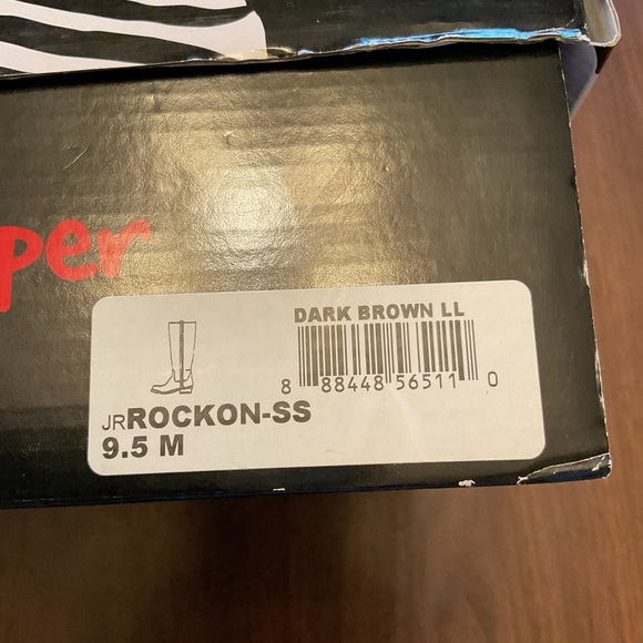 Brown wide calf dress boot with braid trim size 9.5.  Only worn twice - Picture 6 of 14